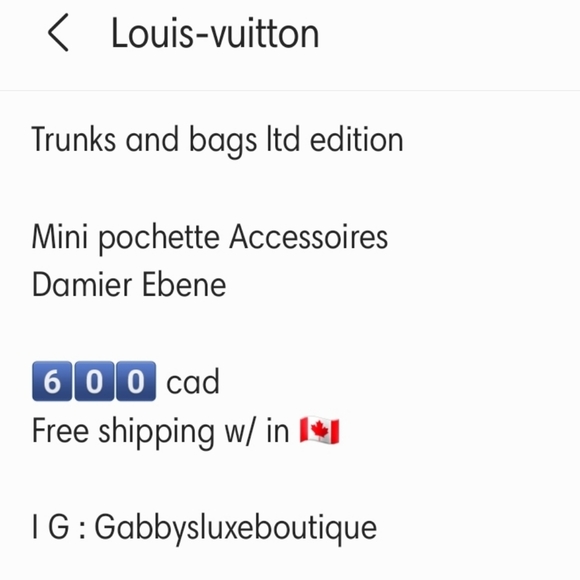 5️⃣5️⃣0️⃣Auth ltd e mini pochette Accessoires - Picture 4 of 15